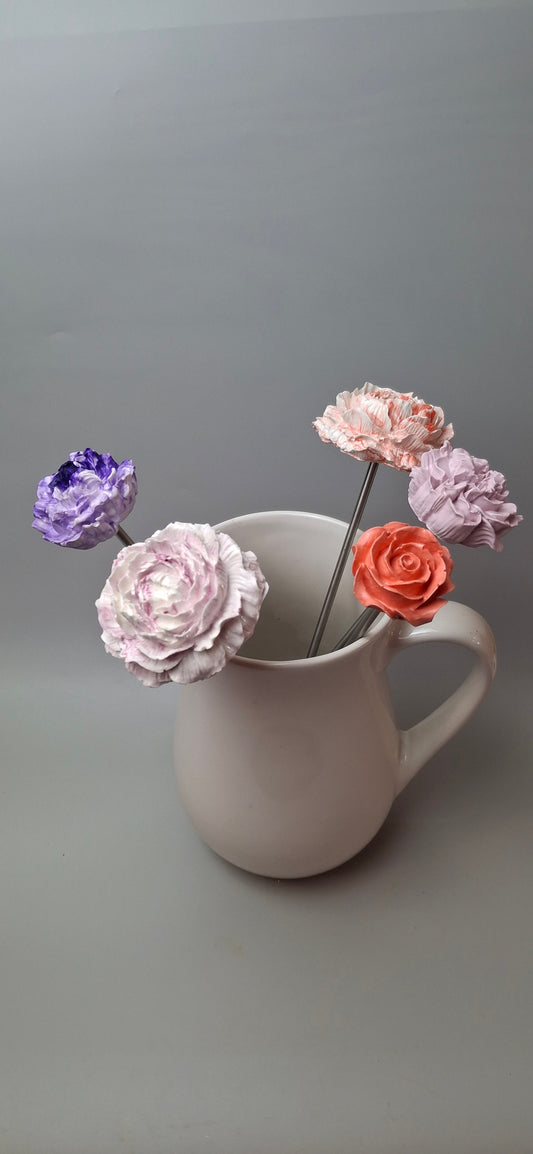 Blumentopfstecker, Raysin handgegossen, Blumendekoration