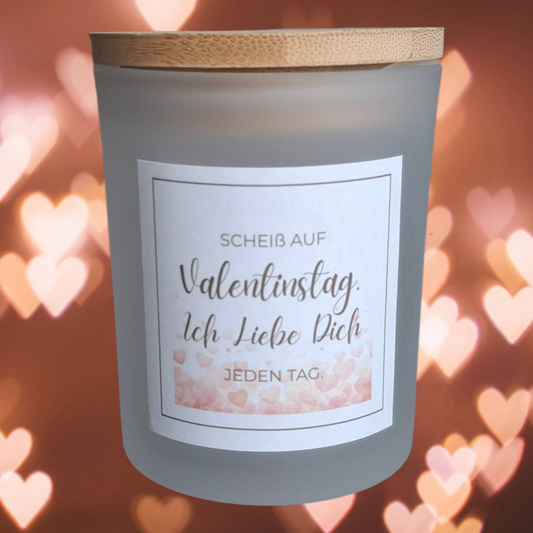 Valentinstags Kerze, Sojawachskerze, Valentinstagsgeschenk